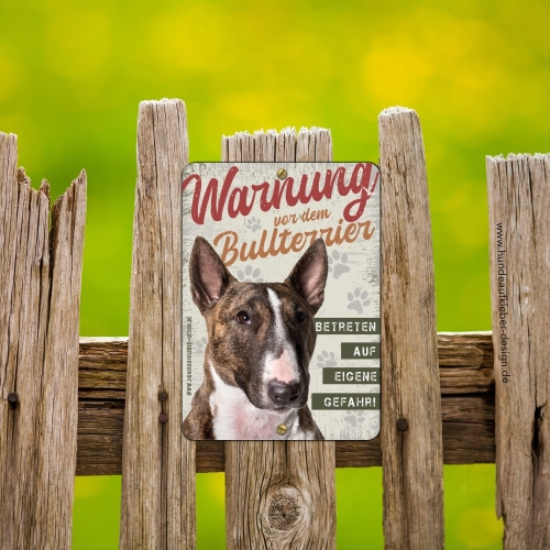 Bullterrier Hundeschild DIN A5