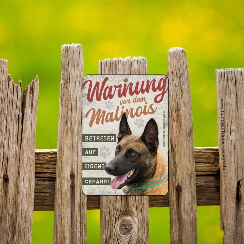 Malinois Hundeschild DIN A5