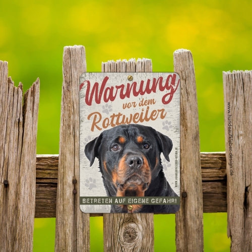 Rottweiler Hundeschild DIN A5