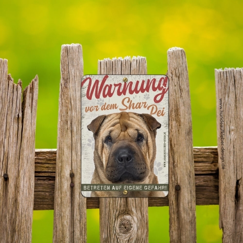 Shar Pei Hundeschild DIN A5