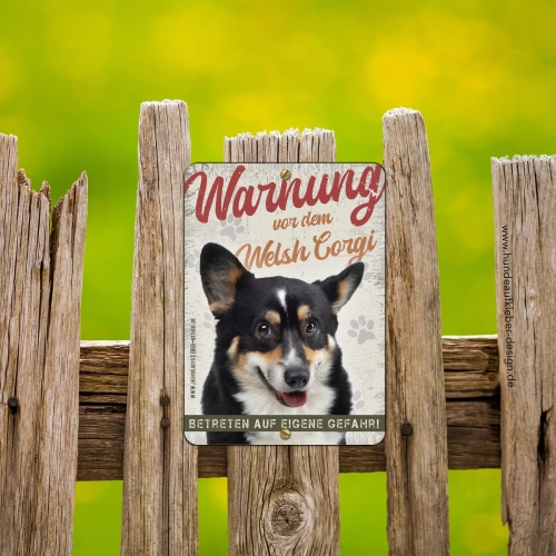 Welsh Corgi Hundeschild DIN A5