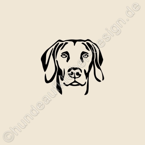 Hundeaufkleber Weimaraner