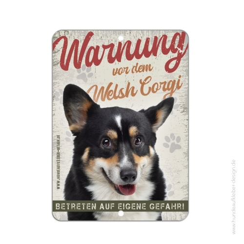 Welsh Corgi Schild A5