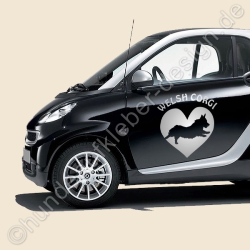 Preview: Welsh Corgi Aufkleber fürs Auto