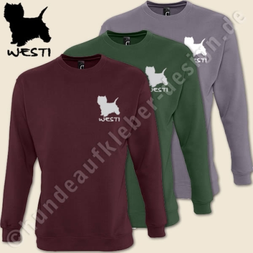 Sweatshirt mit Westi Motiv