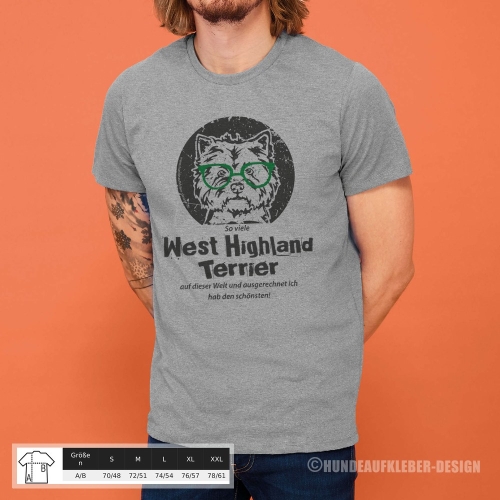 Preview: West Highland Terrier Männer T-Shirt