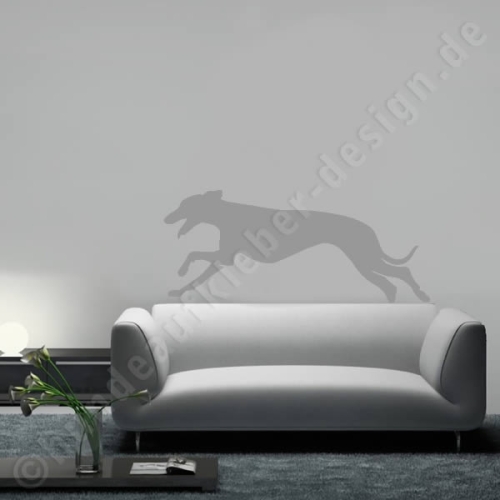 Whippet name hundeaufkleber