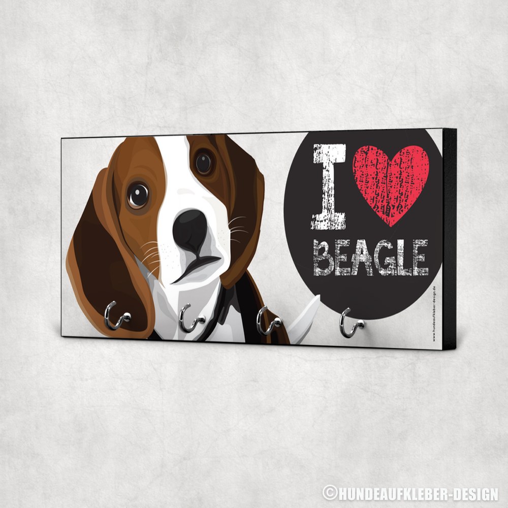 Boxer Schlüsselbrett Hundegarderobe Hakenleiste Hund Boston Terrier Beagle 