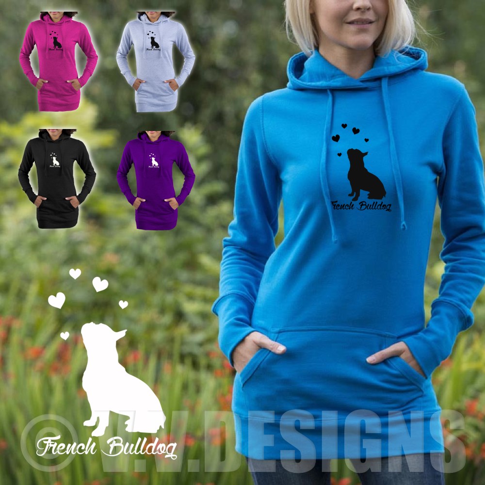 Hundeaufkleber Shop Franzosische Bulldogge Kapuzen Pulli Frauen