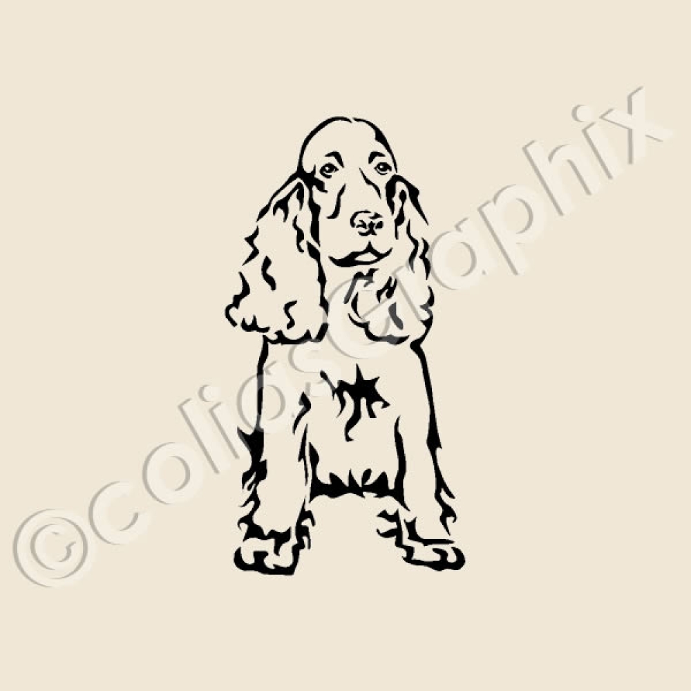 Cockerspaniel Autoaufkleber