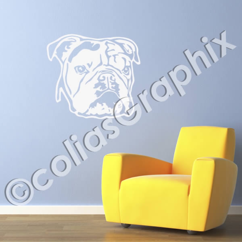 Englische Bulldogge Autoaufkleber