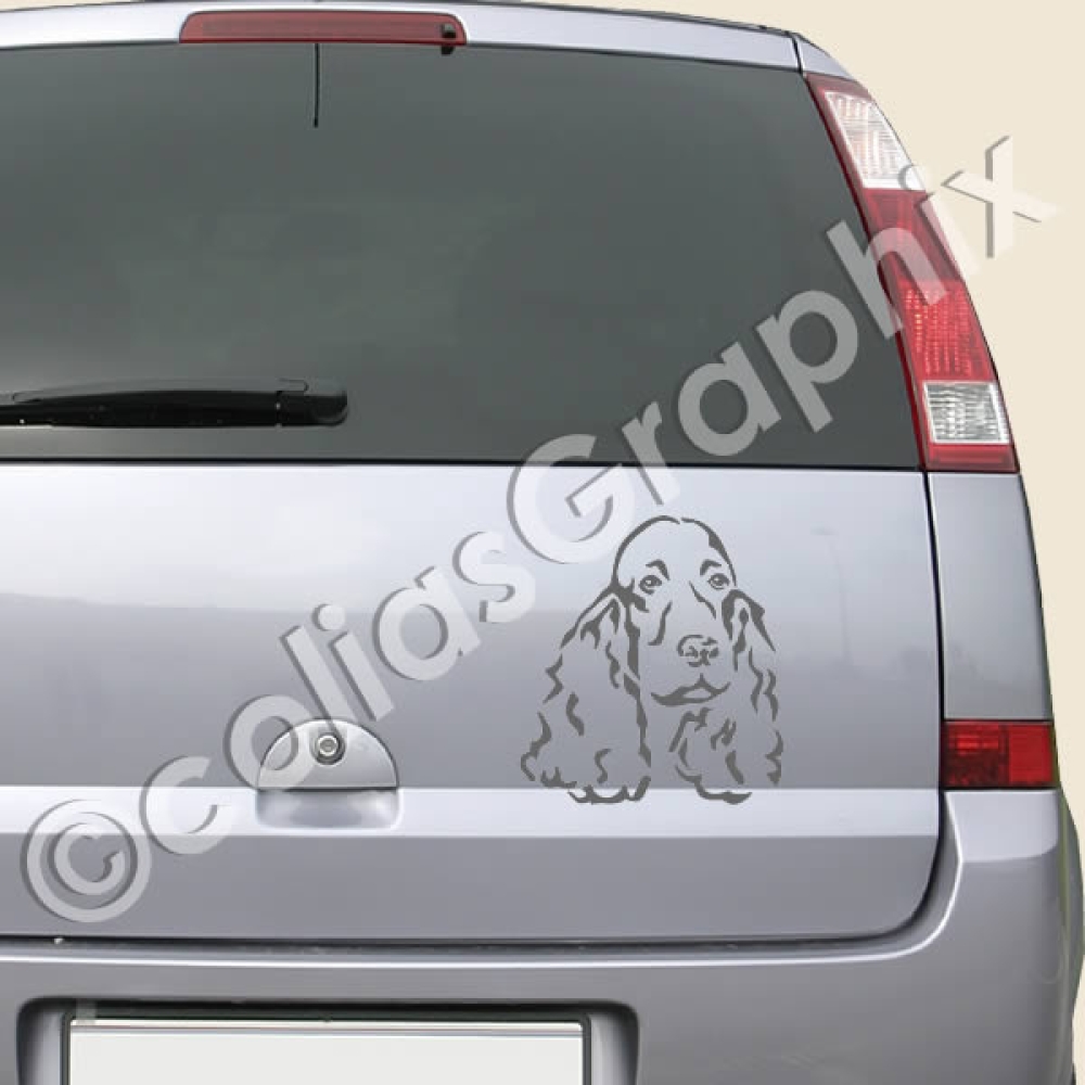 Cockerspaniel wandtattoo hunde