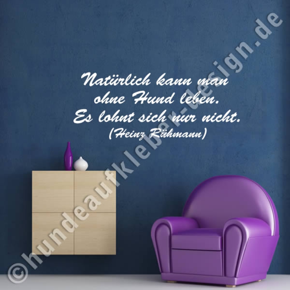 Zitate Wandtattoo Hunde