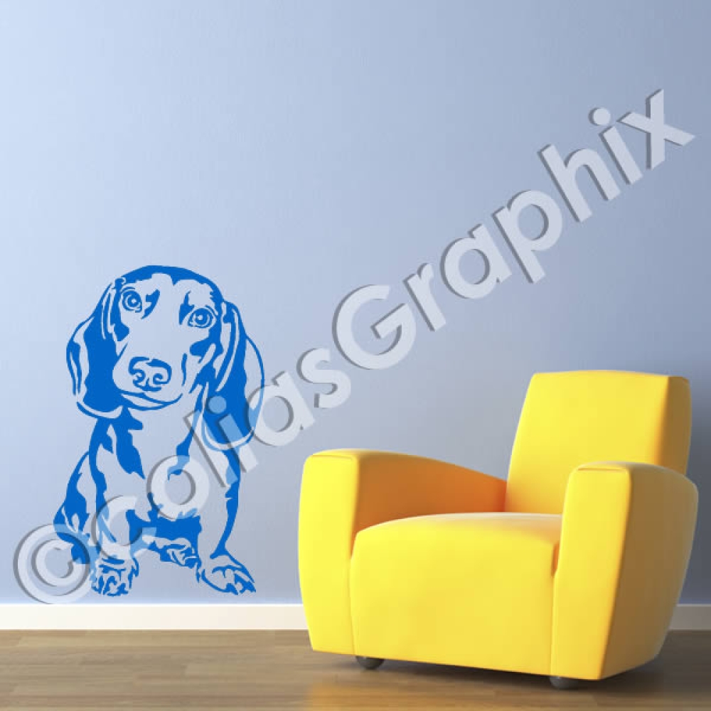 kurzhaar Dackel wandtattoo hunde