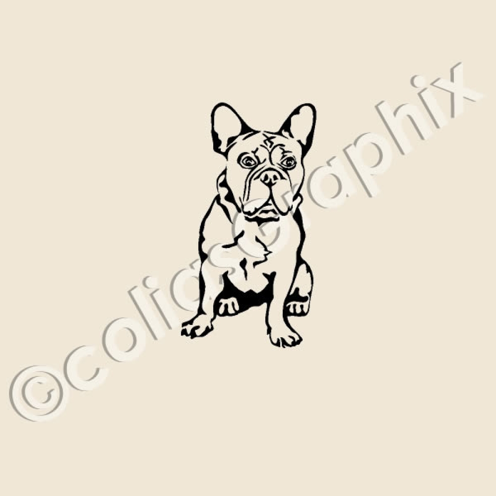 Bulldoggen Autoaufkleber