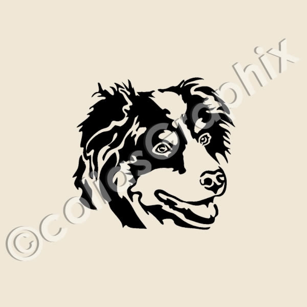 Hundeaufkleber Australian Shepherd