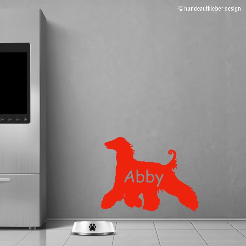 Afghanischer Windhund Hunde Wandtattoo Aufkleber