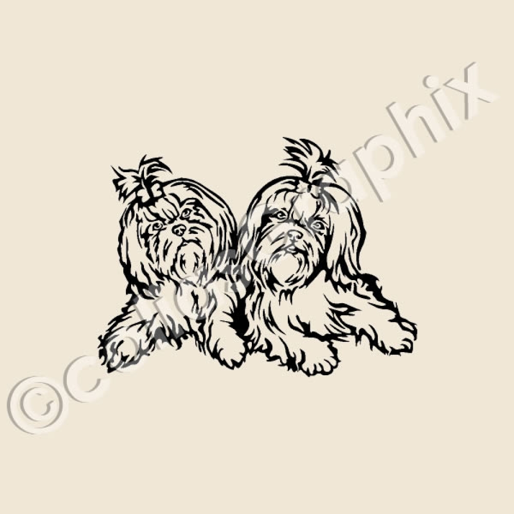 Shih Tzu Autoaufkleber
