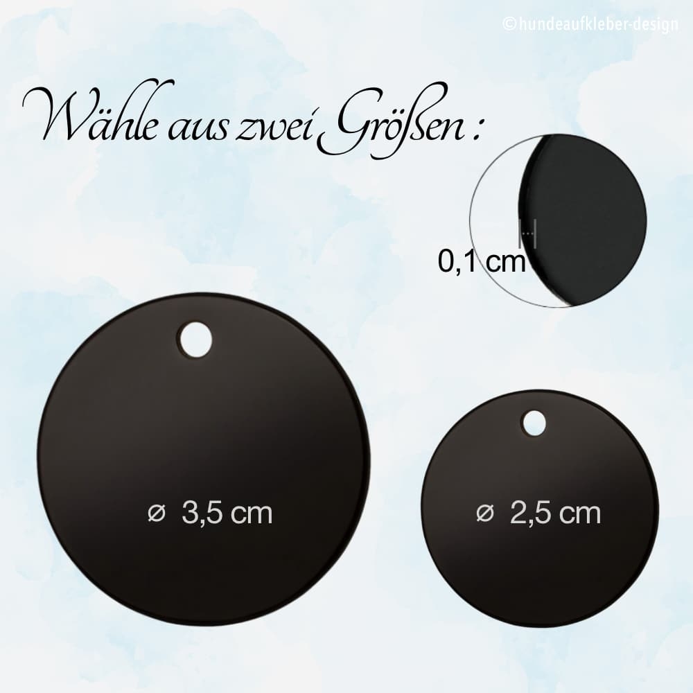 Anhänger Kreis in zwei Größen