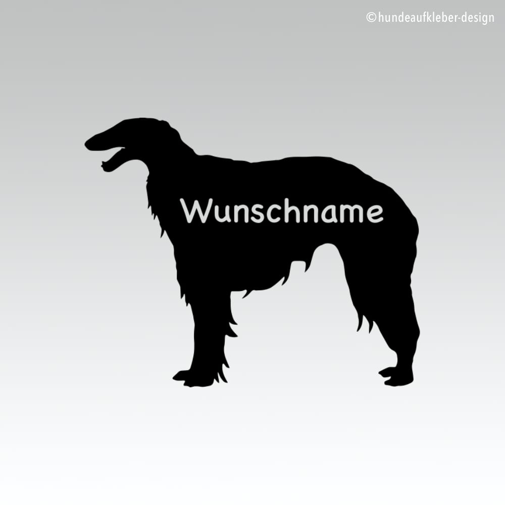 Barsoi Hundeaufkleber Tibetdogge