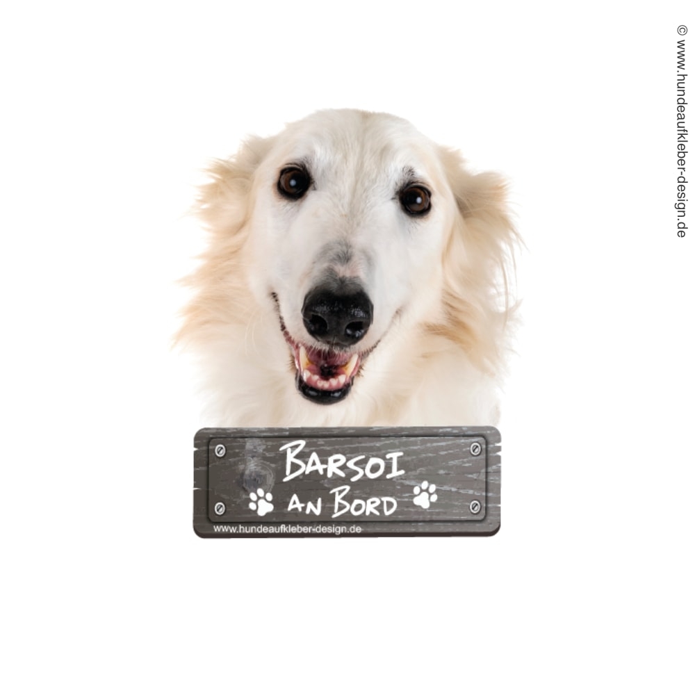 Barsoi an Bord Hundeaufkleber