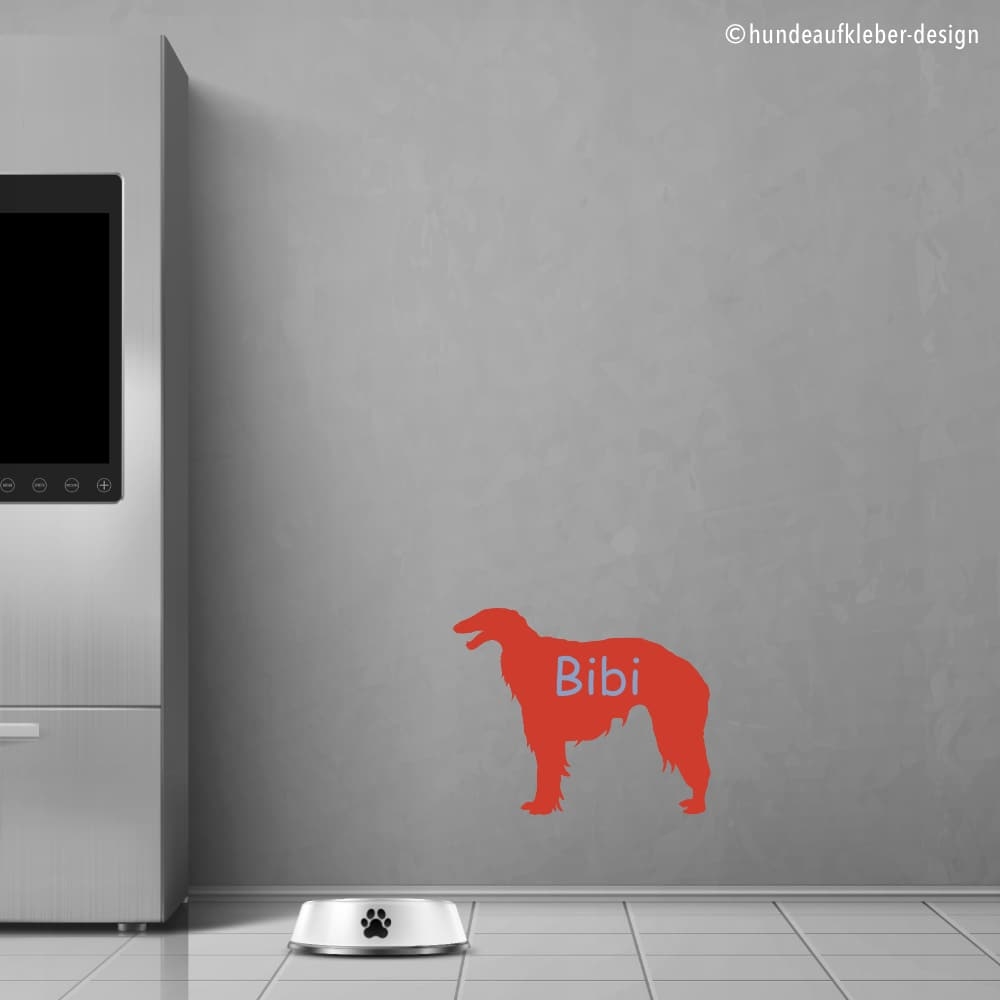 Barsoi Hunde Wandtattoo Aufkleber