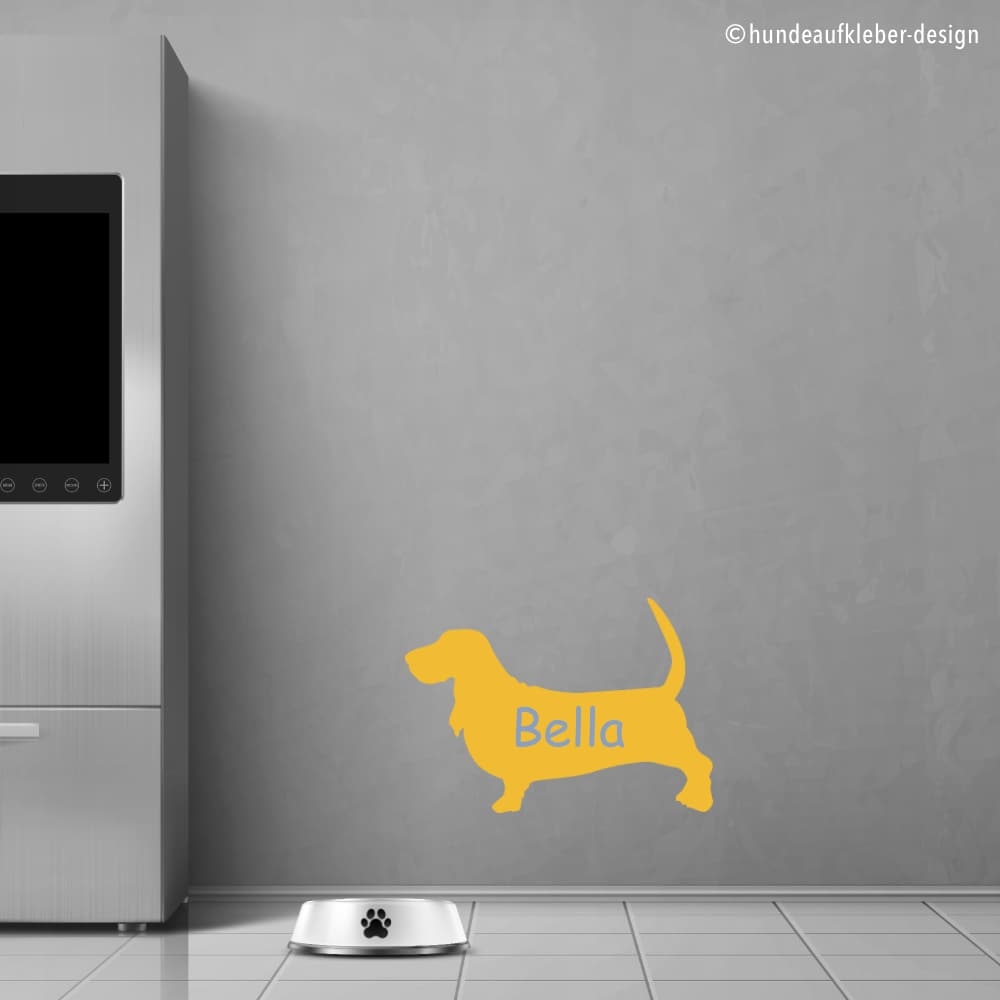 Basset Hound Hunde Wandtattoo Aufkleber