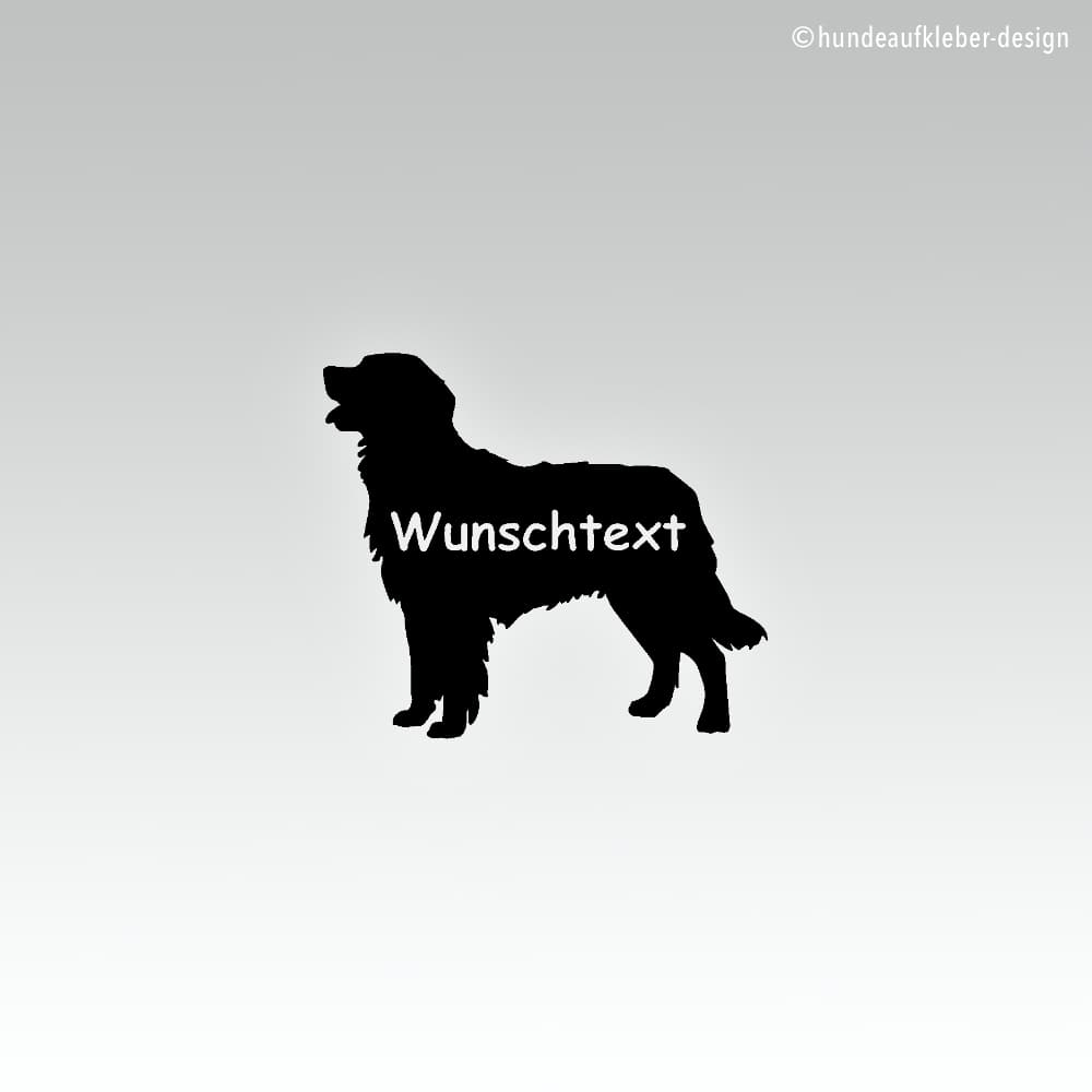Berner Sennenhund Hundeaufkleber mit Wunschtext