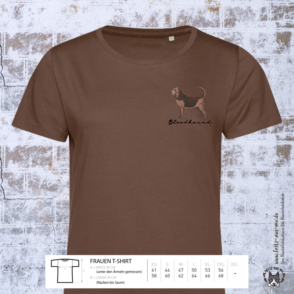Bloodhound Damen T-Shirt Farbe mocha