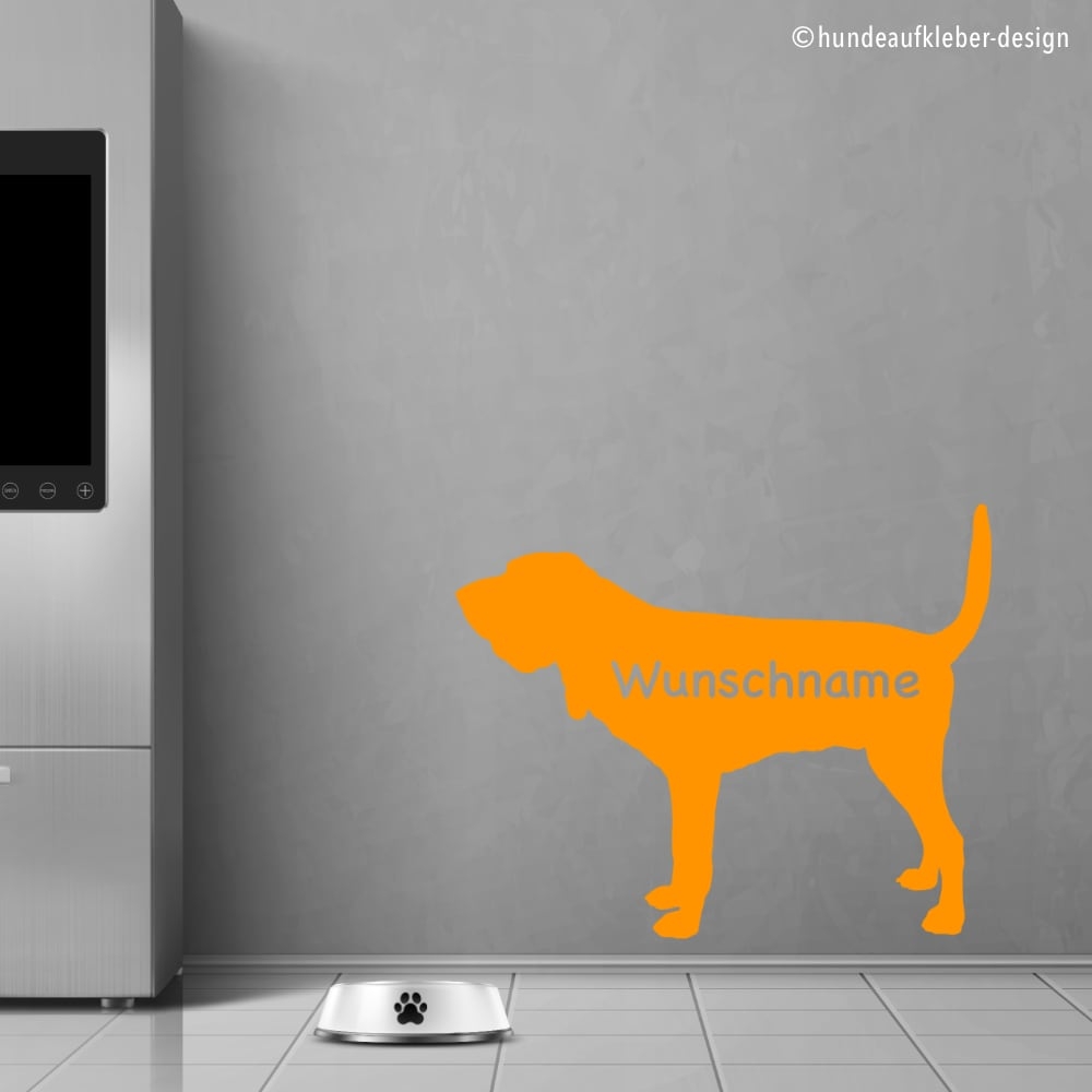 Bloodhound Hunde Wandtattoo Aufkleber