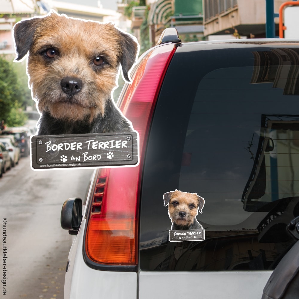 Border Terrier an Bord Autoaufkleber