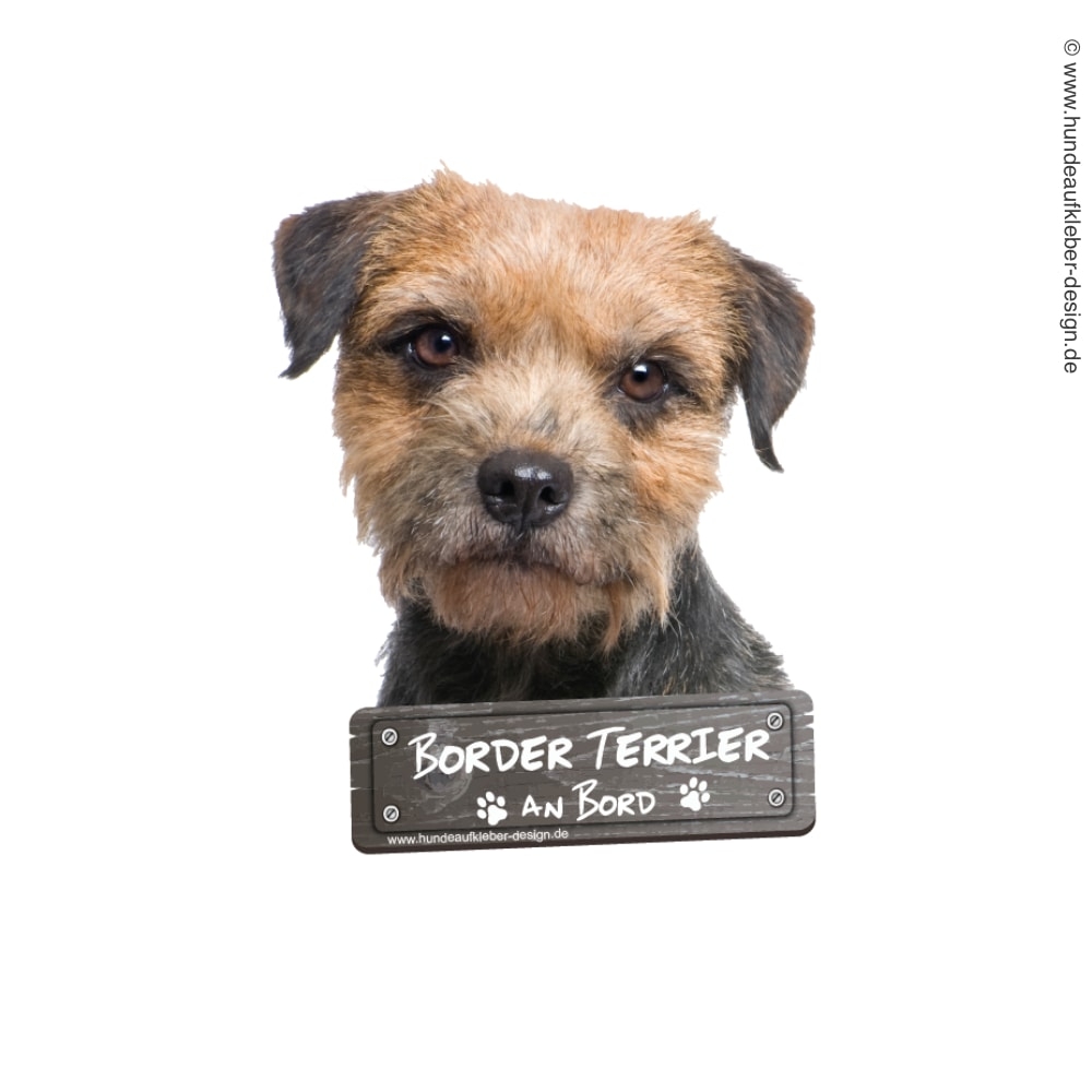 Border Terrier an Bord Hundeaufkleber