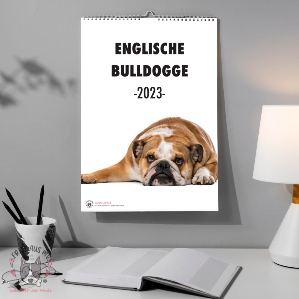 Englische Bulldogge Kalender 2023