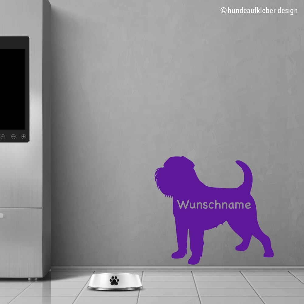 Griffon Bruxellois Hunde Wandtattoo Aufkleber