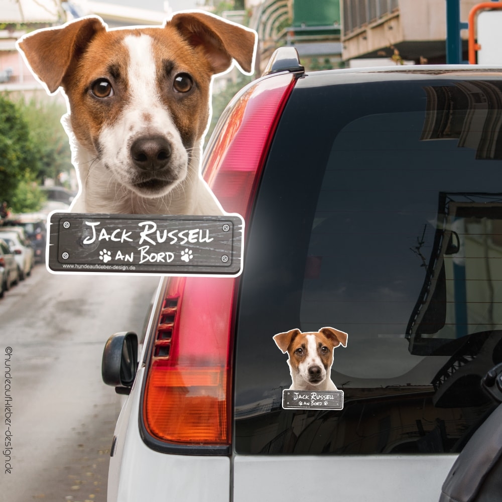 Jack Russell an Bord Autoaufkleber