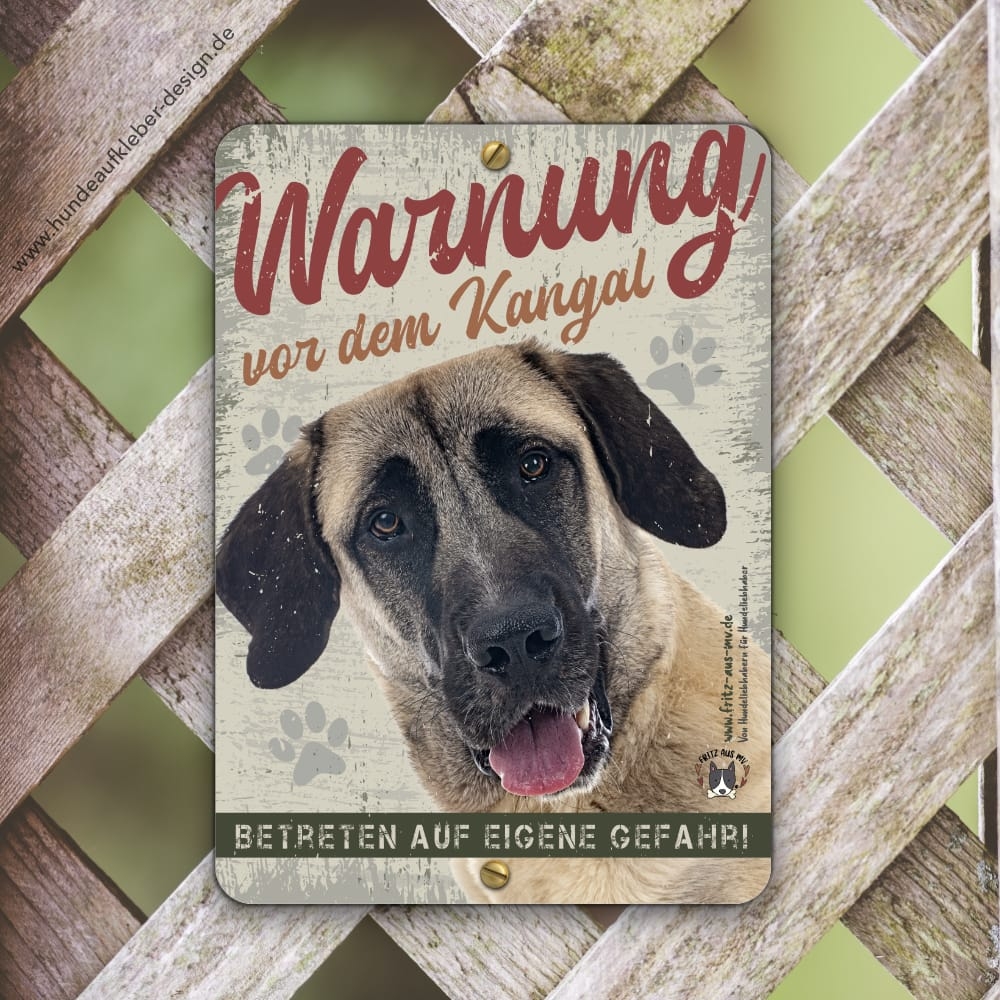 Kangal-Hirtenhund Warnschild DIN A5