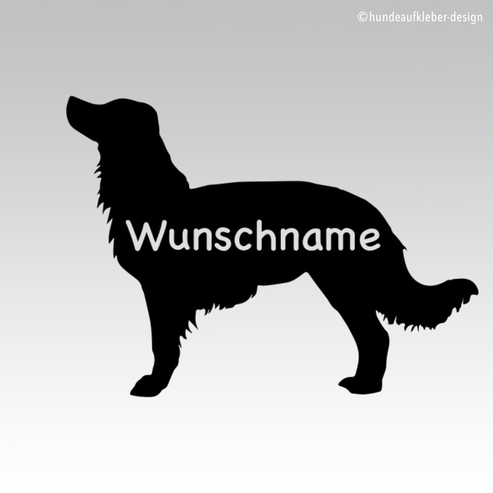 Kromfohrländer Hundeaufkleber mit Wunschtext