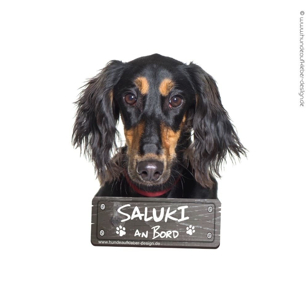 Saluki an Bord Hundeaufkleber