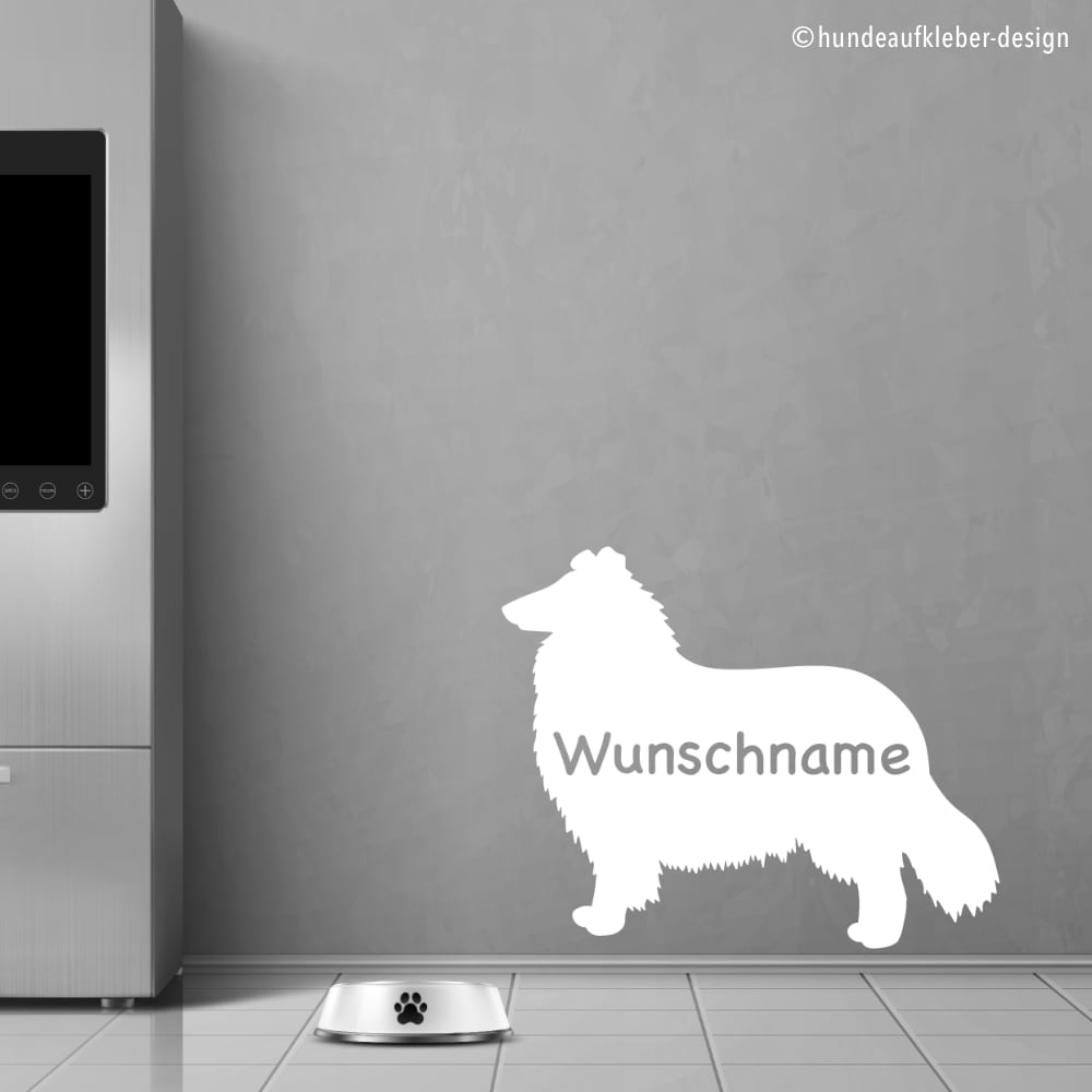 Shetland Sheepdog Hunde Wandtattoo Aufkleber