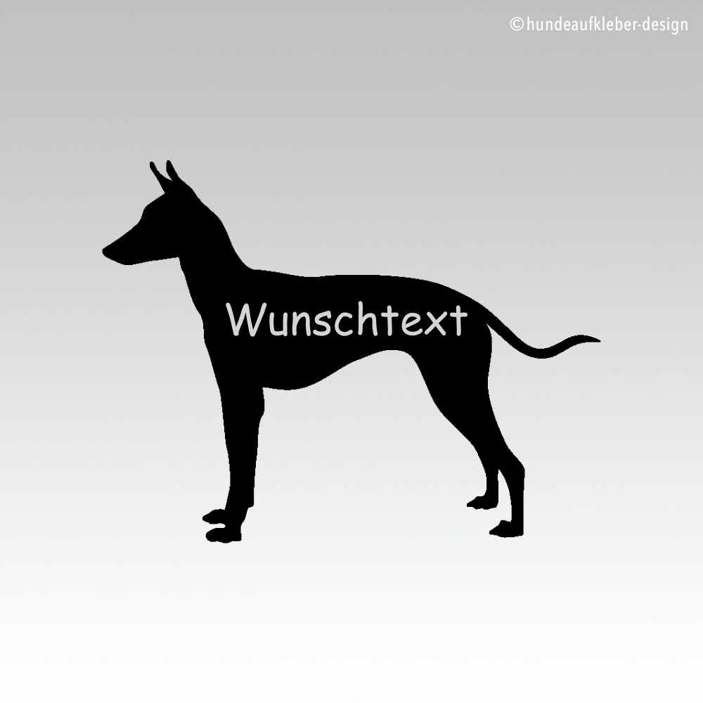 Xoloitzcuintle Hundeaufkleber Tibetdogge