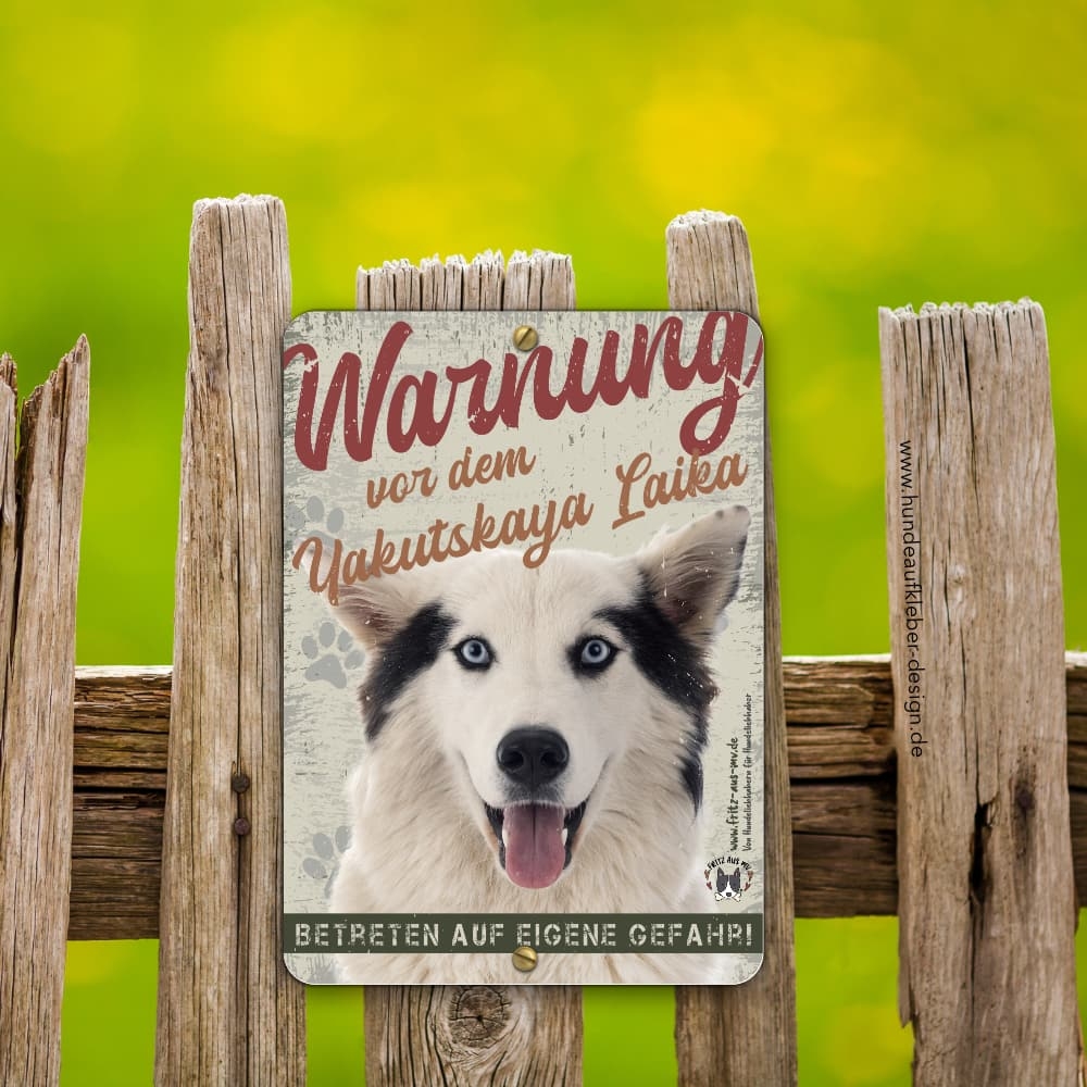 Yakutskaya Laika Hundeschild DIN A5