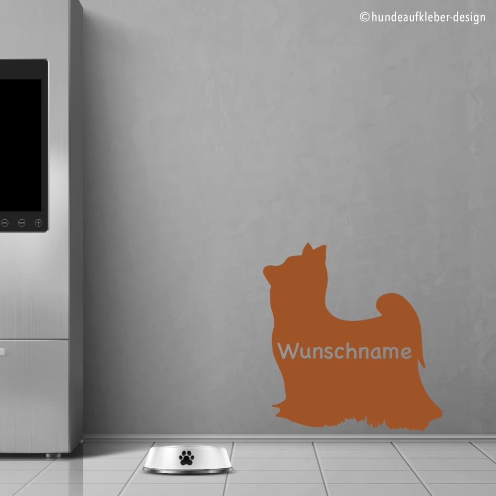 Yorkshire Terrier Hunde Wandtattoo Aufkleber