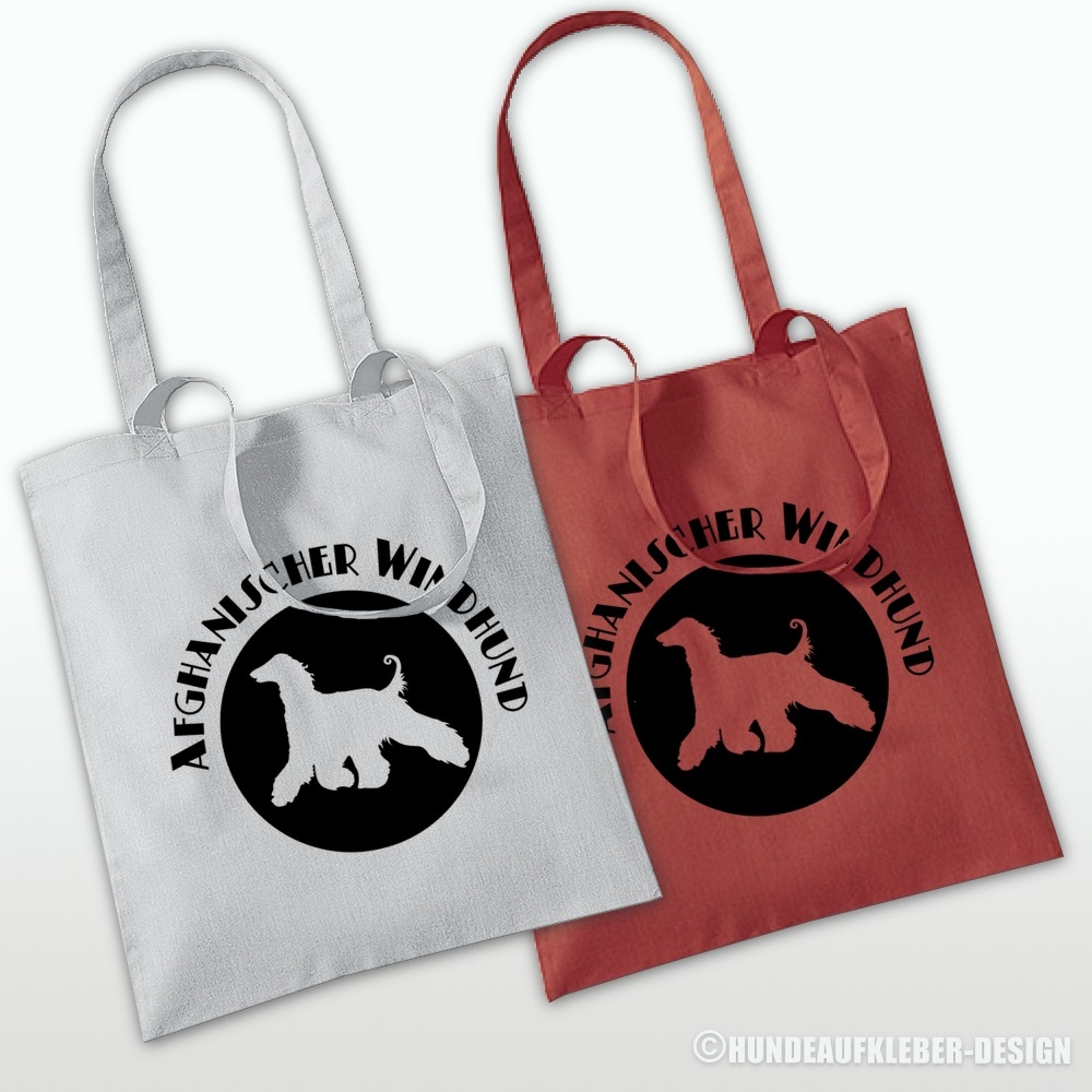 Afghanischer Windhund Tragetasche grau und Rost