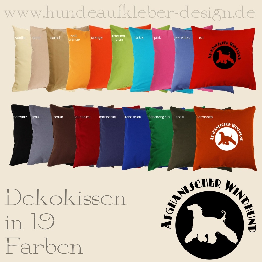 Dekokissen Hundemotiv Afghane