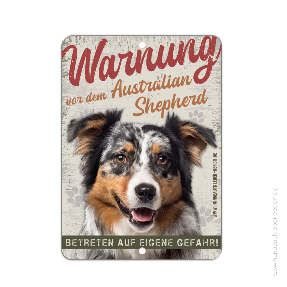 Australian Shepherd Schild A5