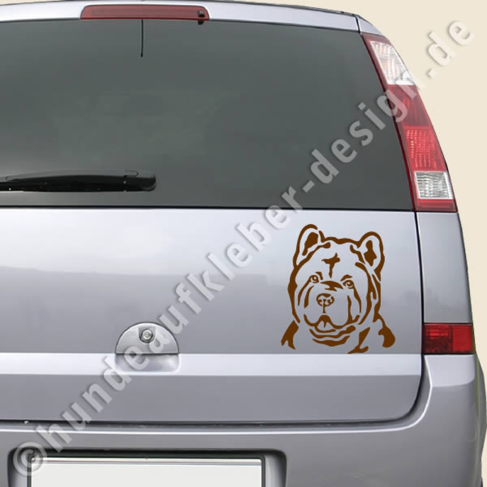 Hunde Autoaufkleber Chow Chow