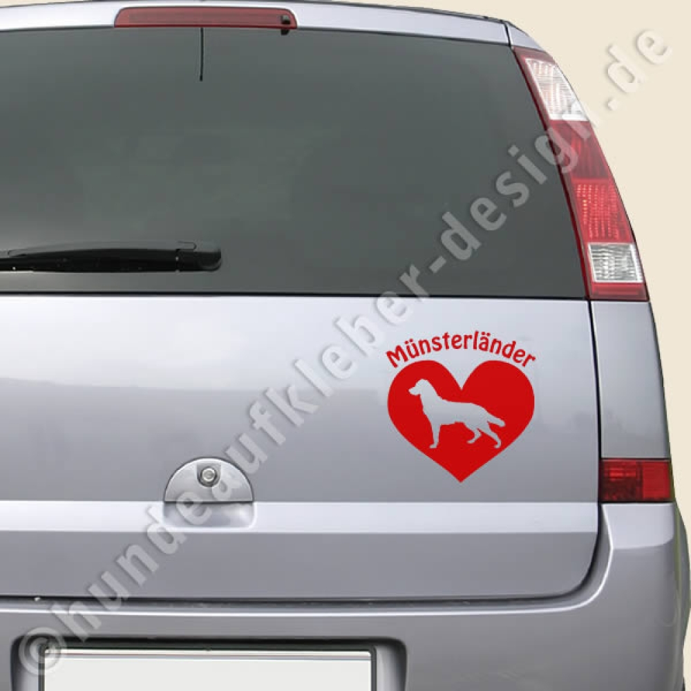 Münsterländer Hunde Autoaufkleber
