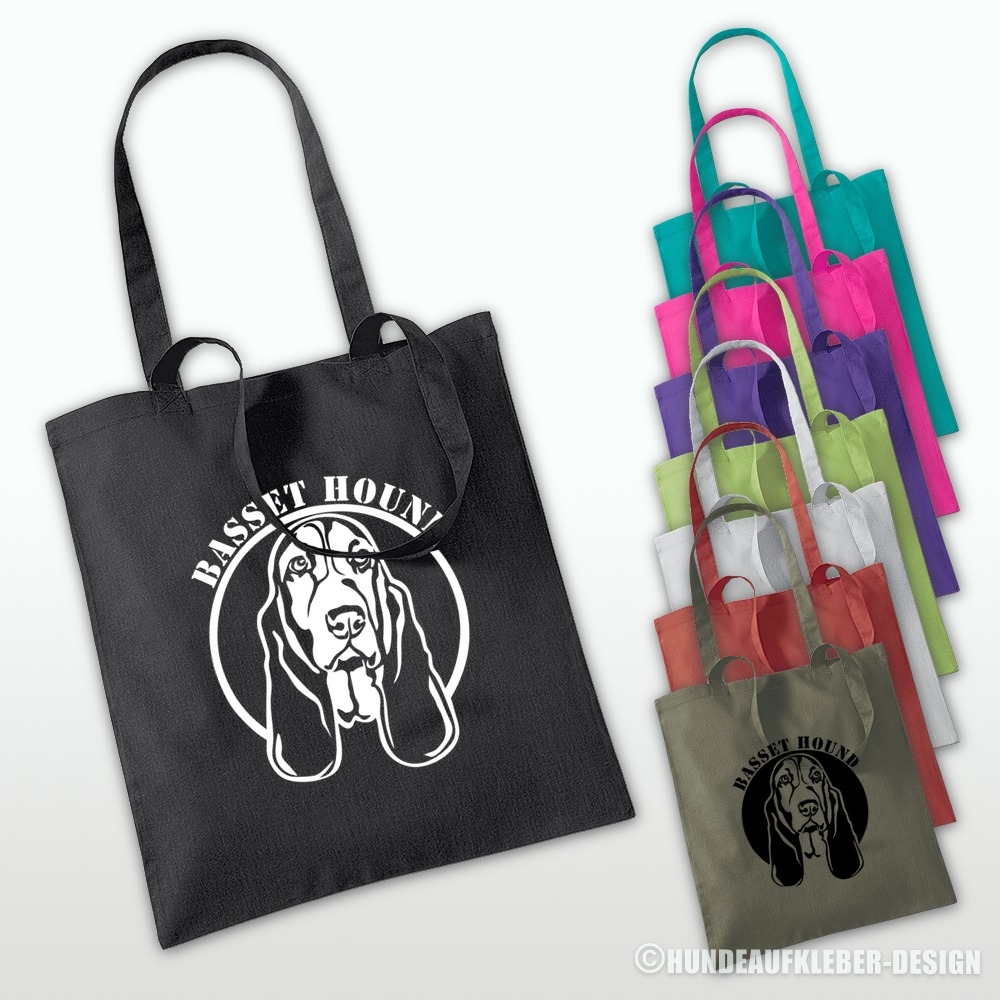 Basset Hound Stoffbeutel Tasche