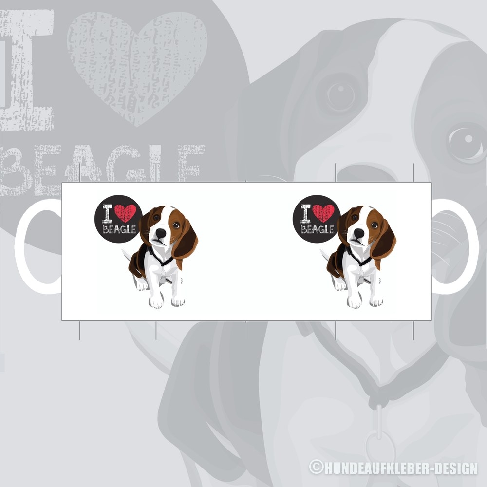 Beagle Hundetasse Geschenkidee