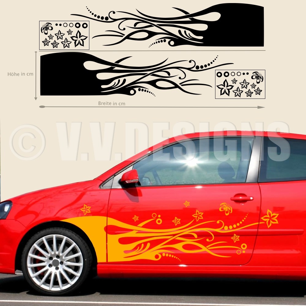 Autoaufkleber Schmetterlinge Seitenaufkleber Auto